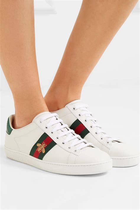 gucci new ace sneakers white bee|Gucci ace sneakers bee review.